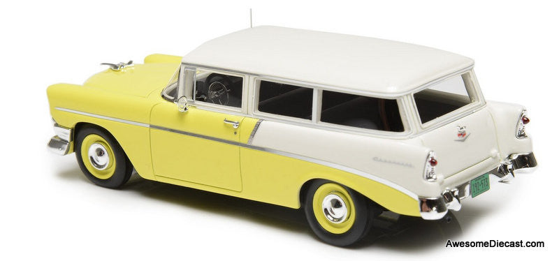 Esval Models 1:43 1956 Chevrolet 210 Handyman 2 Door Station Wagon, Yellow/White
