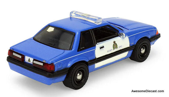 1991 Ford Mustang: Royal Canadian Mounted Police (Canada Special Edition) 1:64 Diecast Model Car by Greenlight