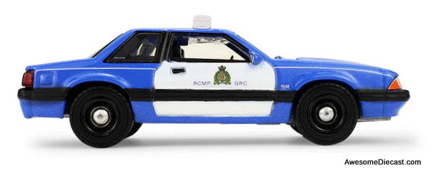 1991 Ford Mustang: Royal Canadian Mounted Police (Canada Special Edition) 1:64 Diecast Model Car by Greenlight