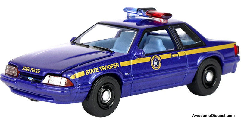 1988 Ford Mustang: New York State Trooper 1:64 Diecast Model Car by Greenlight