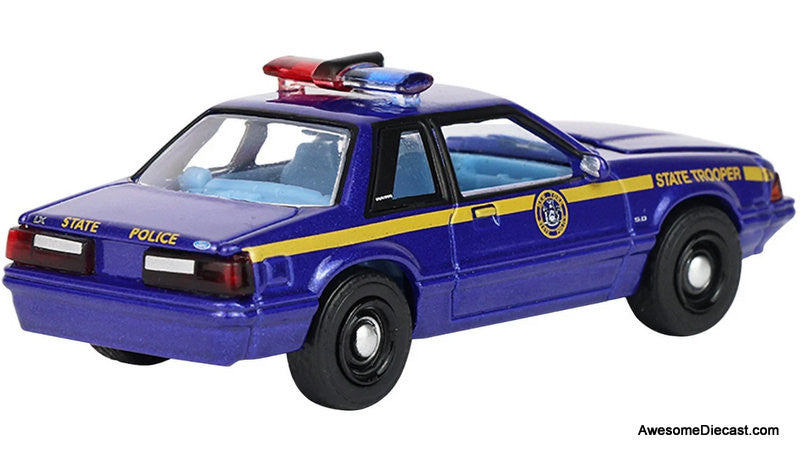 1988 Ford Mustang: New York State Trooper 1:64 Diecast Model Car by Greenlight