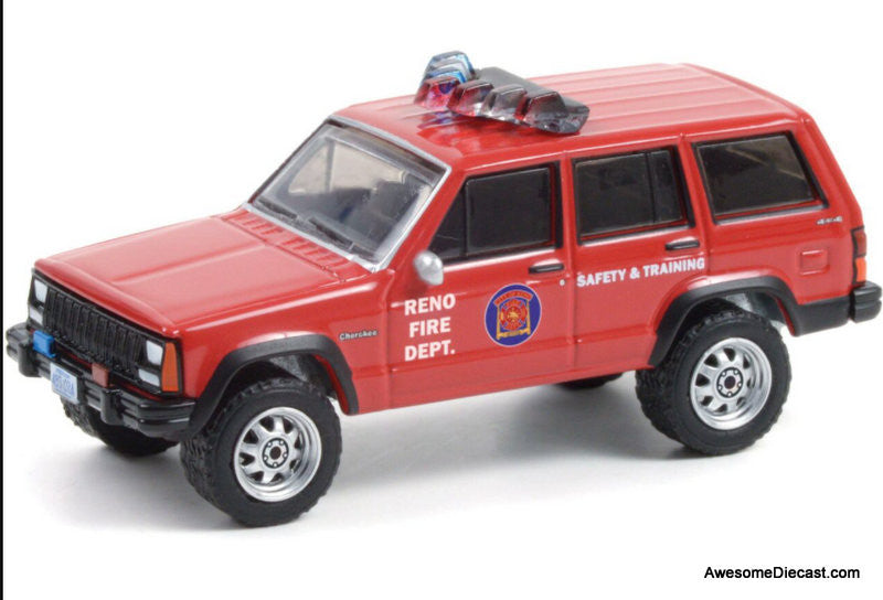 Greenlight 1:64 1990 Jeep Cherokee: Reno, Nevada Fire Department