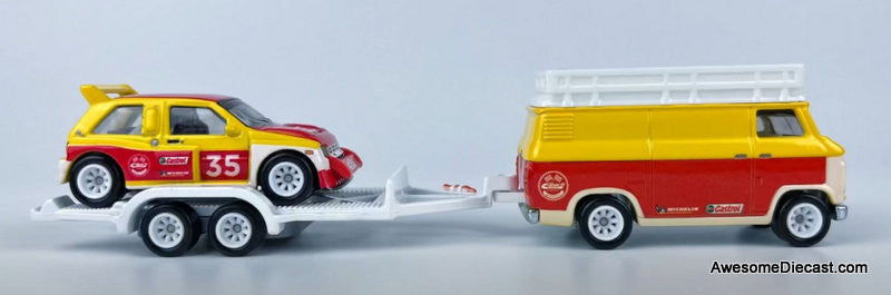 Hot Wheels 1:64 Rally Hauler w/MG Metro 6R4
