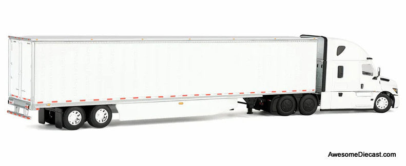 Freightliner Cascadia Fifth Generation Semi Truck w/Raised Roof Sleeper, White 1:64 Diecast Model Truck DCP by FG