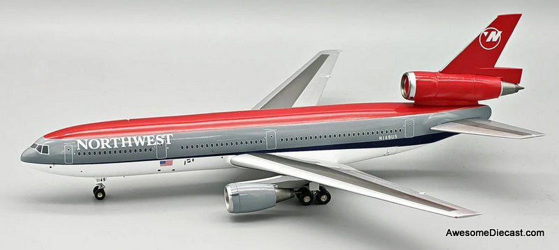 McDonnell Douglas DC-10-40: Northwest Airlines (Reg#N149US) 1:200 Diecast Model Plane by B-Models