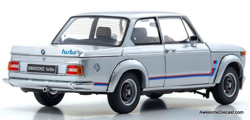 BMW 2002 Turbo, Silver 1:18 Diecast Model Car by Kyosho