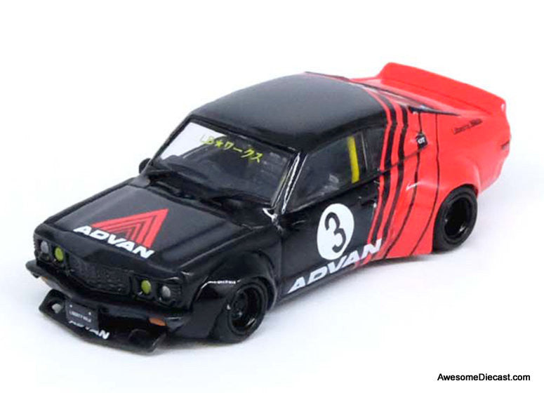 Mazda RX3 Savanna LBWK #3: Advan Livery 1:64 Diecast Model Car by Inno64