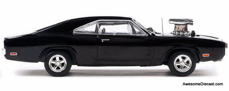 1970 Dodge Charger w/Blown Engine, Black 1:43 Diecast Model Car by IXO