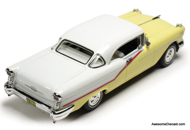 1957 Oldsmobile Starfire Coronado, Yellow & Alcan White 1:43 Resin Cast Model Car by Goldvarg Collection