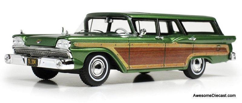 1959 Ford Country Squire, Metallic Green 1:43 Resin Cast Model Car by Goldvarg Collection