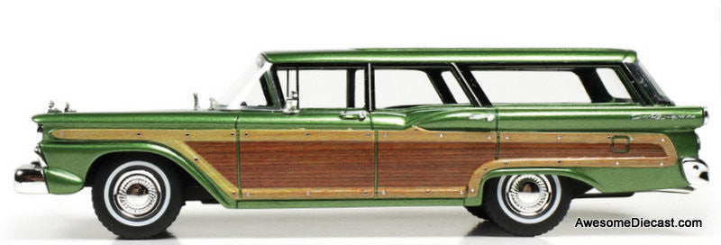 1959 Ford Country Squire, Metallic Green 1:43 Resin Cast Model Car by Goldvarg Collection