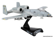 Fairchild Republic A-10 Thunderbolt II Warthog 163rd Fighter Squadron "Black Snakes" 1:140 Diecast Model Plane by Postage Stamp