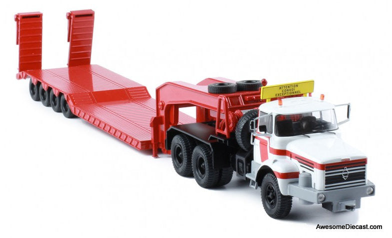 IXO 1:43 1960 Berliet TB 015 M3 6X4 w/Lowboy Trailer