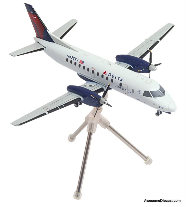 Saab-Fairchild SF340B: Delta Airlines (Reg #N428XJ) 1:200 Diecast Model Plane by Gemini 200