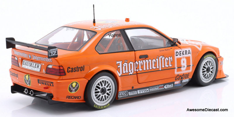 1993 BMW 325i Coupe E36 #9 Jägermeister Linder Team DTM (Armin Hahne) 1:18 Diecast Model Car by Werk83