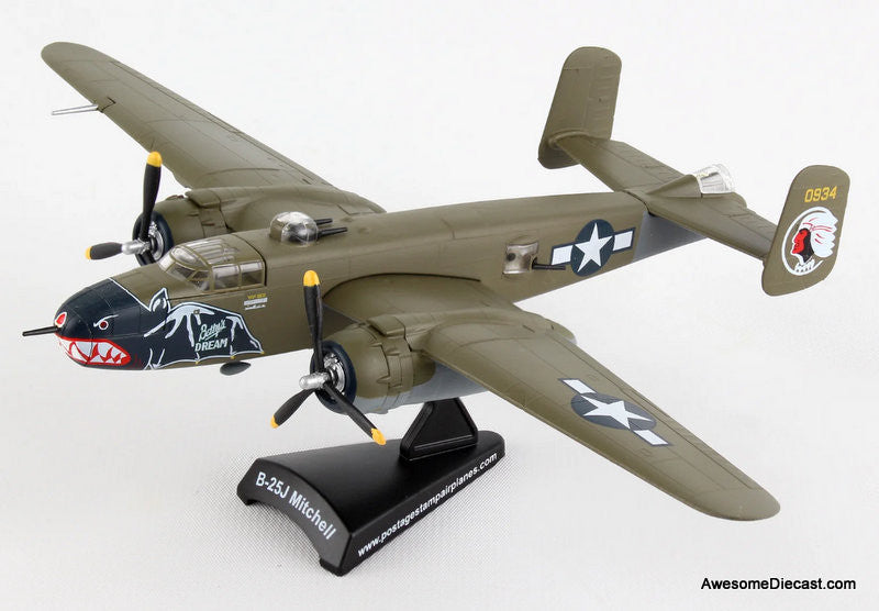 North American B-25 Mitchell "Betty's Dream" 1:100 Diecast Model Plane by Postage Stamp