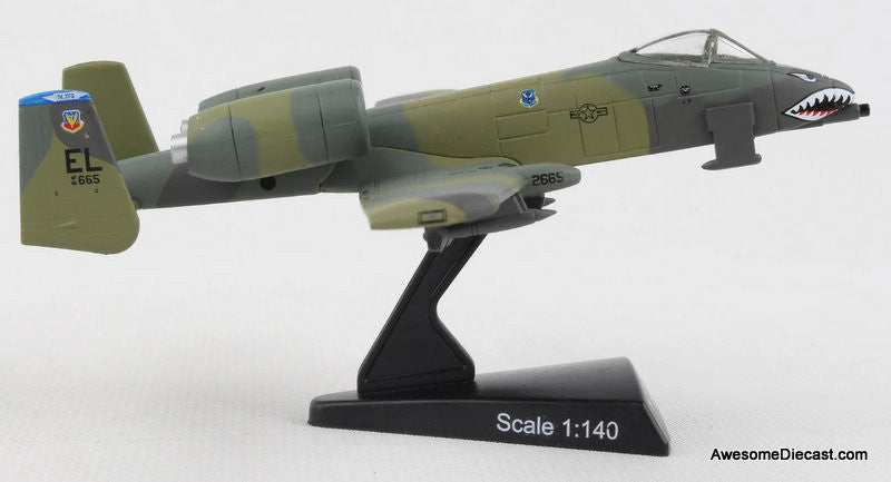 A-10A Thunderbolt 11 Warthog "Flying Tigers" 1:140 Diecast Model Plane by Postage Stamp