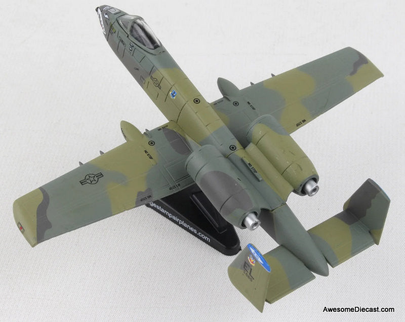 A-10A Thunderbolt 11 Warthog "Flying Tigers" 1:140 Diecast Model Plane by Postage Stamp