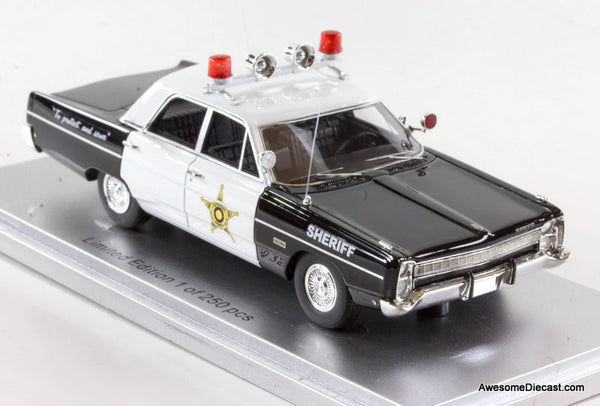 KESS 1/43 Plymouth 1968 プリマス フューリ プリムス Kess 1:43 1968 Plymouth Fury, Mayberry Sheriff – Awesome Diecast LLC