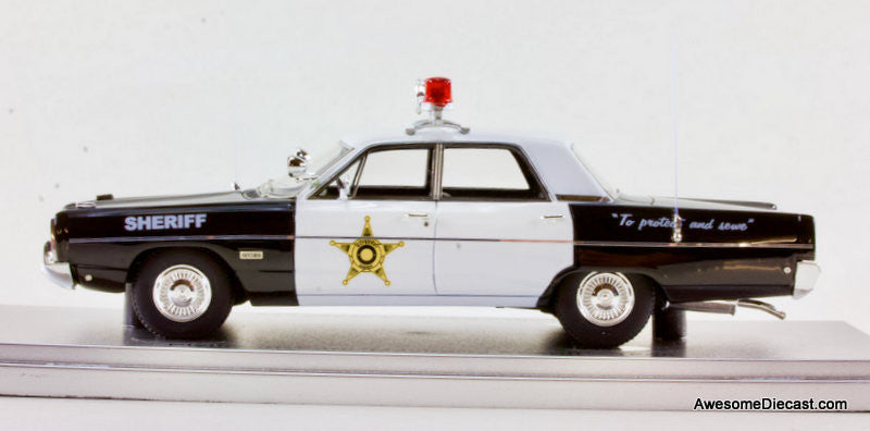 KESS 1/43 Plymouth 1968 プリマス フューリ プリムス Kess 1:43 1968 Plymouth Fury, Mayberry Sheriff – Awesome Diecast LLC