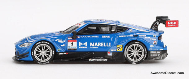 Nissan Z GT500 #1 Marelli Impul Z TEAM 2023 Super GT Series 1:64 Diecast Model Car by Mini GT
