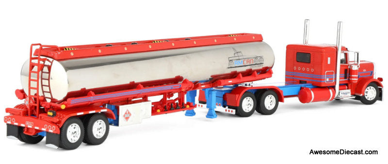 Peterbilt 389 Sleeper Tractor w/Heil Fuel Tanker: Sancken Trucking, Amcan, 1:64 Diecast Model Truck DCP by First Gear