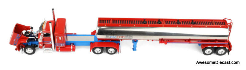 Peterbilt 389 Sleeper Tractor w/Heil Fuel Tanker: Sancken Trucking, Amcan, 1:64 Diecast Model Truck DCP by First Gear