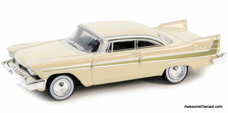 1957 Plymouth Fury, Desert Gold/Sand Dune White 1:64 Diecast Model Car by Greenlight