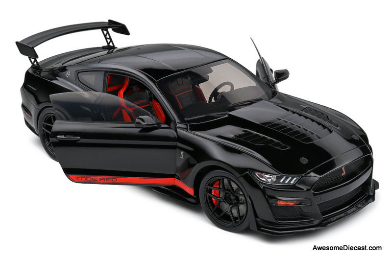2022 Shelby GT500, Black "Code Red" 1:18 Diecast Model Car by Solido