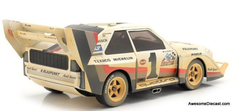 1987 Audi Sport Quattro S1 E2 #1 (Dirty After Race Version) 1:18 Diecast Model Car by CMR