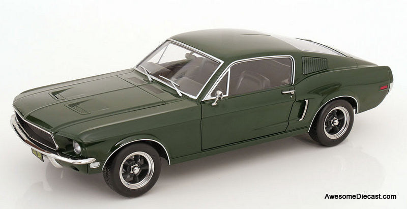 1968 Ford Mustang GT Fastback, Highland Green 1:12 Diecast Model Car by KK Scale