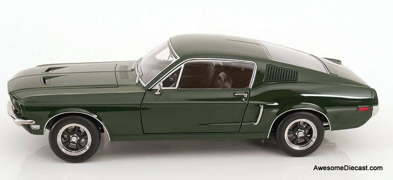 1968 Ford Mustang GT Fastback, Highland Green 1:12 Diecast Model Car by KK Scale