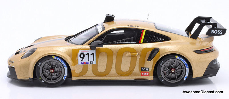 Porsche 911 GT3 Cup #911 Porsche Supercup Hungaroring 2023 1:18 Diecast Model Car by IXO