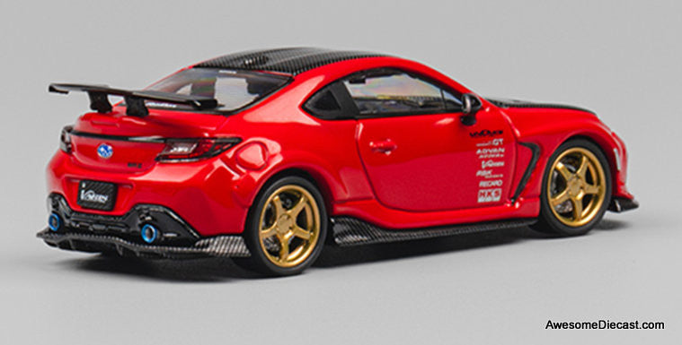 Subaru BRZ Varis Arising-1, Red/Carbon Fiber 1:64 Diecast Model