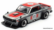 Nissan Skyline GT-R V8 Drift (Hakosuka), Silver/Red 1:64 Diecast Model Car by Pop Race