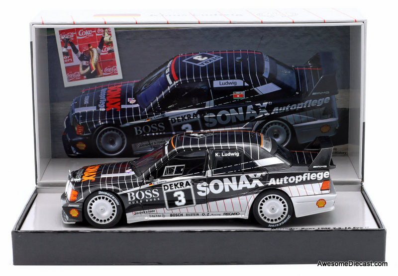 1992 Mercedes-Benz 190E 2.5-16 Evo II #3 DTM Champion 1:18 Diecast Model Car by Werk83