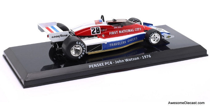 1976 Penske PC4 Formula 1 Race Car #28 (John Watson) 1:24 Diecast Model Car by DeAgostini