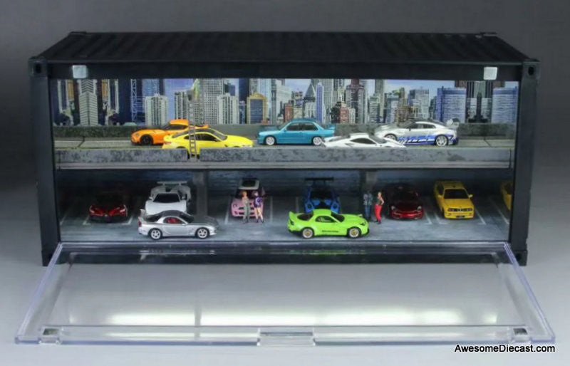 MBOX Overpass Container w/Underground Parking & Lights 1:64
