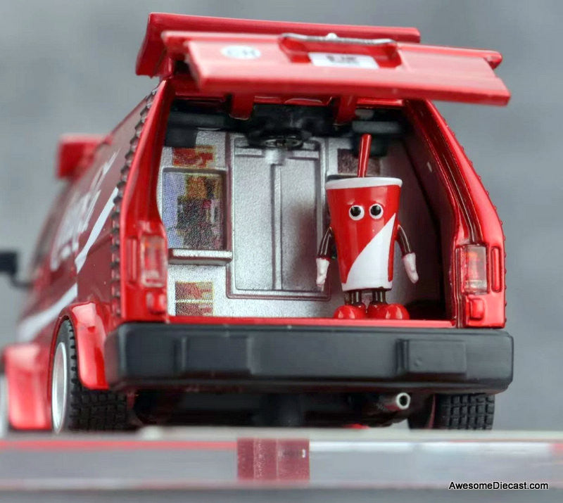 Mitsubishi Delica 300, Candy Red: Coca Cola 1:64 Diecast Model Van by Bliss
