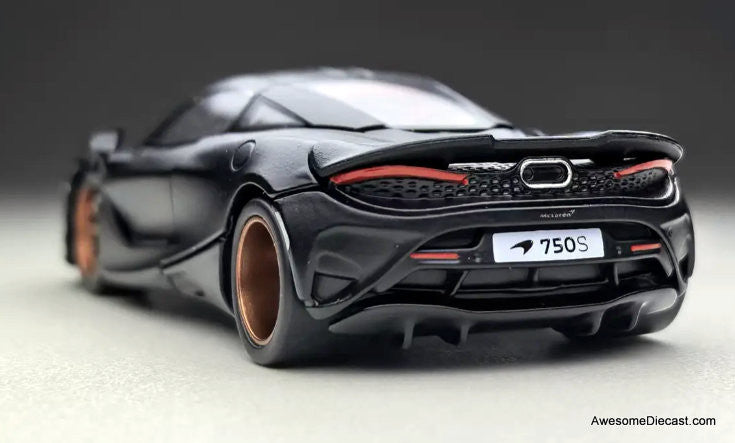 McLaren 750S, Black 1:64 Diecast Model Car by FG Model