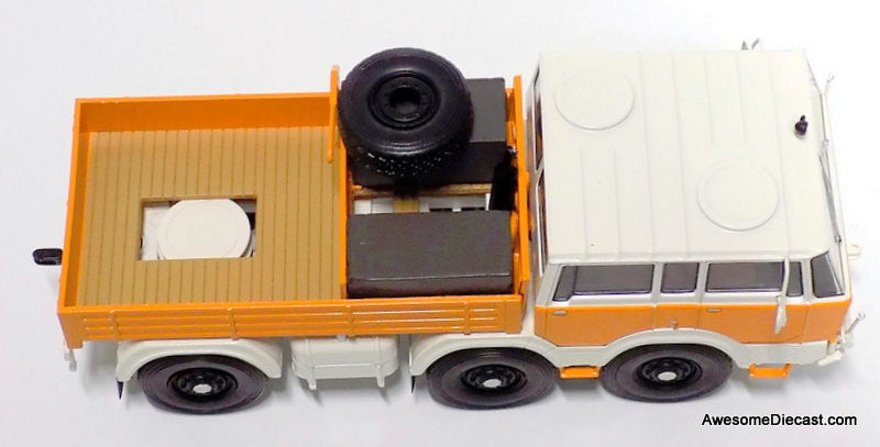 IXO 1:43 Tatra 813 6x6 Pick-Up Truck, Orange/White