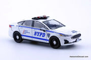 Ford Fusion Police Responder: New York City Police 1:64 Diecast Model Car by 596 Model
