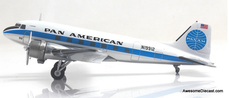 McDonnell Douglas DC-3: Pan American World Airways (Reg #N19912) 1:200 Diecast Model Plane by Herpa