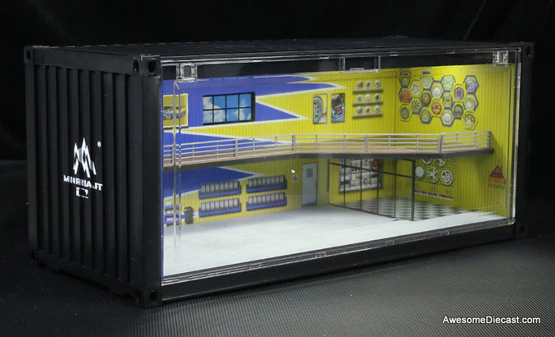 Container Showroom & Workshop w/Lighting Spoon Livery 1:64 Diorama by MoreArt