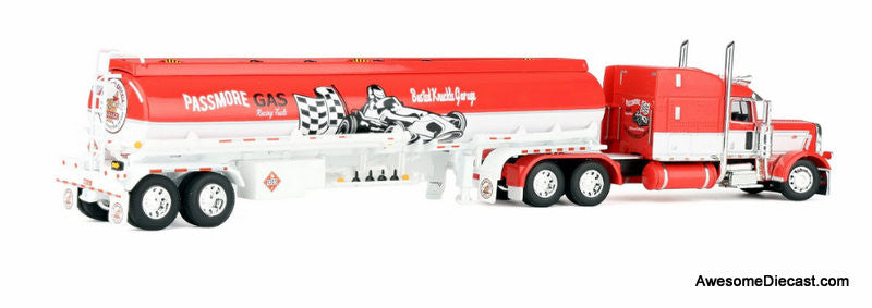 Peterbilt 389 Sleeper Tractor w/Heil Fuel Tank Trailer: Busted Knuckle Garage 1:64 Diecast Truck DCP by FG