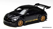 Volkswagen Beetle RS, Black/Gold 1:64 Diecast Model Car by Time Micro