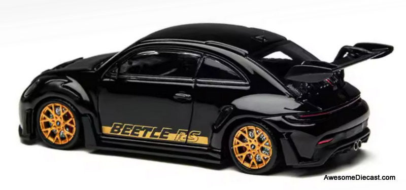 Volkswagen Beetle RS, Black/Gold 1:64 Diecast Model Car by Time Micro