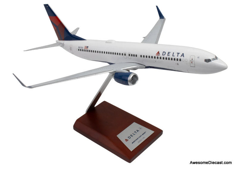 Boeing 737-800: Delta Airlines (Reg #N3753) 1:100 Resin Cast Model Plane by Sky Marks Elite