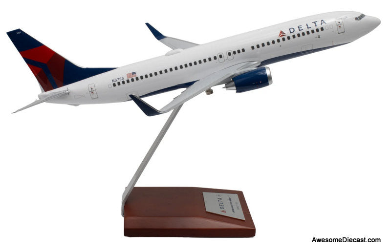 Boeing 737-800: Delta Airlines (Reg #N3753) 1:100 Resin Cast Model Plane by Sky Marks Elite