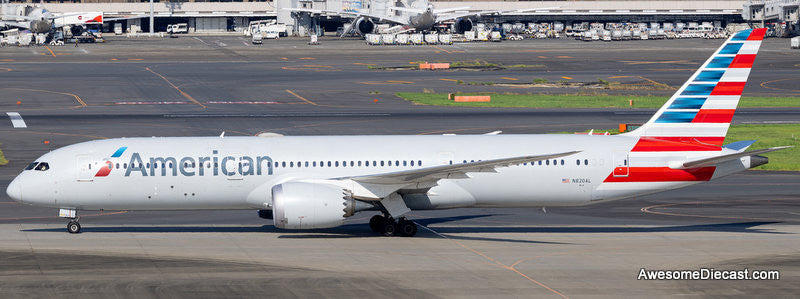 Boeing 787-9: American Airlines (Reg #N820AL) 1:100 Resin Cast Model Plane by Sky Marks Elite